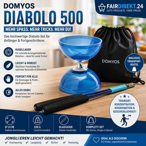 Domyos diabolo 500 - domyos, blau