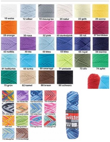50gr twister curly - curly, /