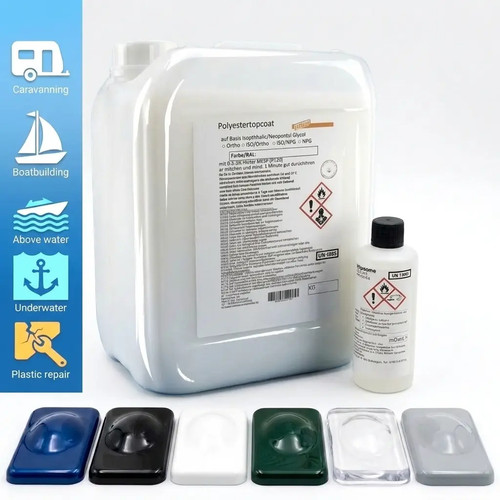 Gelcoat farbig mit härter - mit,